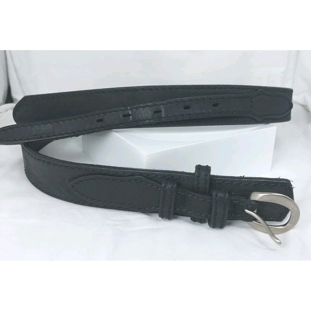Duluth Trading BlackLeather Ranger BeltSz 36x1.5 WorkCowboy Rodeo Western USA